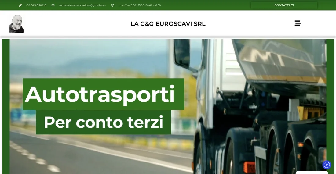 Schermata del sito G&G Euroscavi