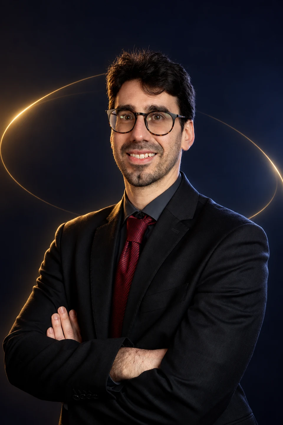 Fabrizio Lo Pinto, project manager a Palermo, ritratto nello studio digitale