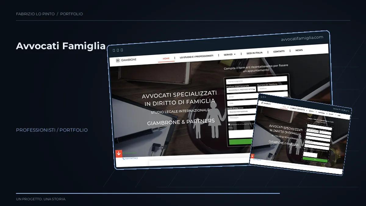 Composizione 3D del progetto Avvocati Famiglia