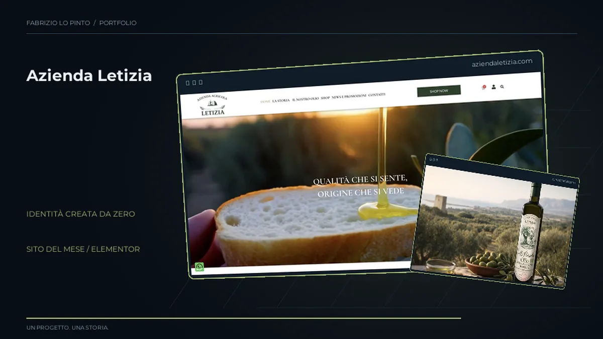 Composizione 3D del progetto Azienda Letizia
