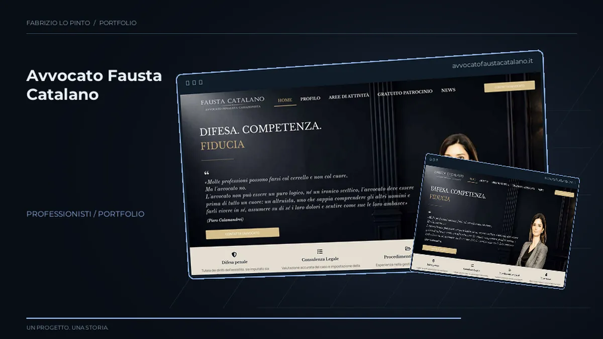 Composizione 3D del progetto Avvocato Fausta Catalano