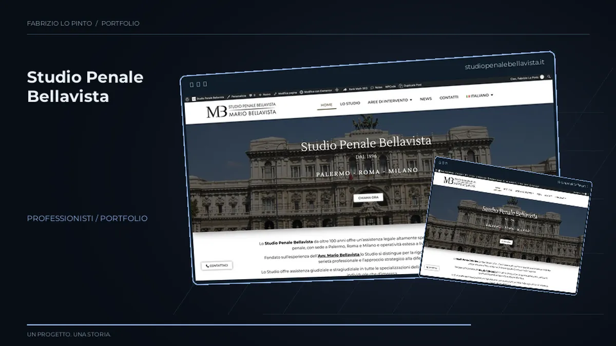 Composizione 3D del progetto Studio Penale Bellavista