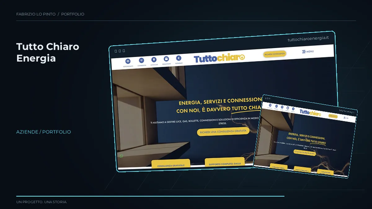 Composizione 3D del progetto Tutto Chiaro Energia